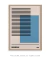 Imagem do Quadro Decorativo Bauhaus Azul com Linhas.