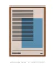 Quadro Decorativo Bauhaus Azul com Linhas. - comprar online
