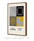 Quadro Decorativo Bauhaus Formas e Traços com Pontos - Tons de Casa - Quadros Decorativos