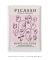 Quadro Decorativo Picasso Varias Faces em Tons Rosa - Tons de Casa - Quadros Decorativos