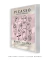 Quadro Decorativo Picasso Varias Faces em Tons Rosa - loja online