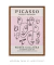 Quadro Decorativo Picasso Varias Faces em Tons Rosa - comprar online
