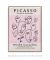 Quadro Decorativo Picasso Varias Faces em Tons Rosa - comprar online
