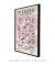 Quadro Decorativo Picasso Varias Faces em Tons Rosa - loja online