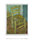 Quadro Decorativo Van Gogh A cadeira de Van Gogh com cachimbo 1888 - loja online