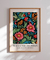 Quadro Decorativo William Morris Cores Vibrantes com Azuis 1