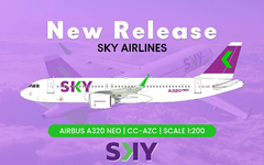 SKY AIRLINES AIRBUS A320NEO 1:200 EL AVIADOR MODELS *PREVENTA*