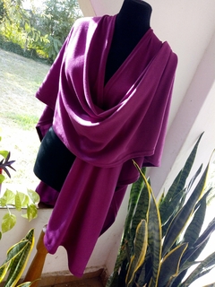 RUANA RECTA MAGENTA