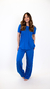 CONJUNTO MARIANA EM MOLETINHO AZUL COBALTO - comprar online