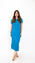 VESTIDO ANA LONGUETE CANELADO - comprar online