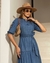 2312 - VESTIDO MID - MARMORIZADO - Delicatê Jeans