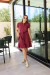 2478 - VESTIDO MID - BORDO - Delicatê Jeans