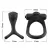 Anel Peniano duplo com vibrador Preto - Luxure