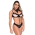 Conjunto Fio Tule Sem Bojo Rendado Preto na internet