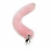 Plug Anal Rabo de Raposa Tamanho P com Rabo 40 cm Rosa - comprar online