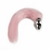 Plug Anal Rabo de Raposa Tamanho P com Rabo 40 cm Rosa