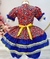 Vestido Infantil Junino Vermelho Florzinha na internet