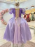 Vestido Infantil Fantasia Luxo Longo Lilás - comprar online