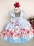Vestido Infantil Borboletas/Jardim (cores) - Princesinha Yasmin