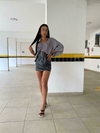 Saia Couro Chumbo