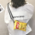 Bolsa batatas fritas bolsa moda lona bolsa de ombro - loja online