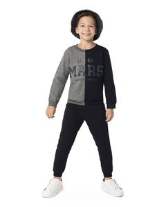 Conjunto Moletom Bicolor Mars