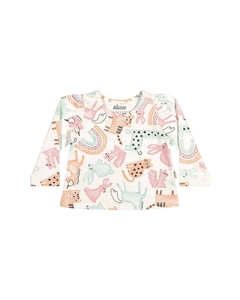 Camiseta Manga Longa Estampada