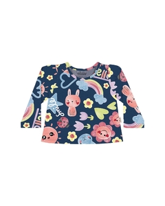 Camiseta Manga Longa Estampada - comprar online
