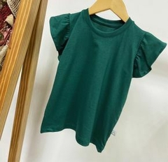 Blusa Manga Babado Verde