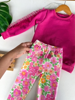Conjunto De Moletom Amor de Flor - loja online
