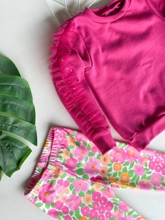 Conjunto De Moletom Amor de Flor na internet