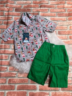Camisa Papai Noel Cinza - comprar online