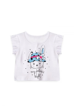 Conjunto Coelhinha / Saia Tule Poá Azul - comprar online