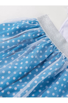 Conjunto Coelhinha / Saia Tule Poá Azul - loja online