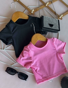 Cropped Básico Canelado - comprar online