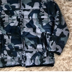 Jaqueta Puffer Camuflado Azul na internet