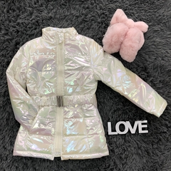 Jaqueta Puffer Holográfica