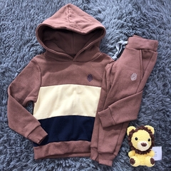 Conjunto Masculino Moletom Recortes - Malta