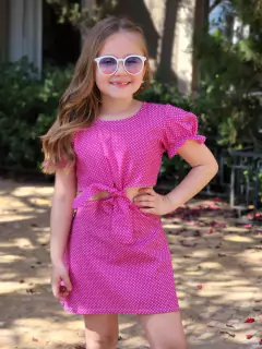 Vestido Cropped de Poá na internet