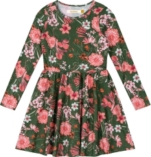 Vestido Carinhoso Manga Longa Estampado