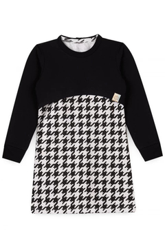 Vestido Moletom Pied Poule + Bolero - comprar online