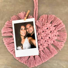 Corazón de macramé en internet