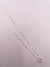 COLAR PONTO DE LUZ CORAÇÃO ROSA CLARO 45 CM
