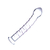 Dildo de Vidro com Textura de Linhas Transparente - comprar online