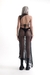 Asymmetrical net dress
