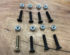 juego de Tornillos con tuerca autofrenante x 8 - ALFARO SKATESHOP