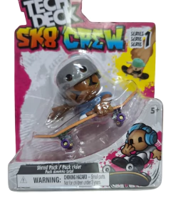 FINGER SKATE TECH DECK CON MUÑECO SK8 CREW