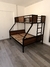 Cama cucheta de hierro y madera 2 Plazas + 1 Plaza
