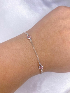 Pulseira Ponto de Luz Rosa - comprar online