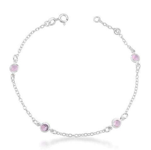 Pulseira Ponto de Luz Rosa